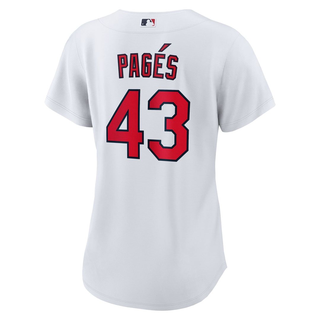 St. Louis Cardinals Pedro Pagés Women's Home Replica Jersey (White)