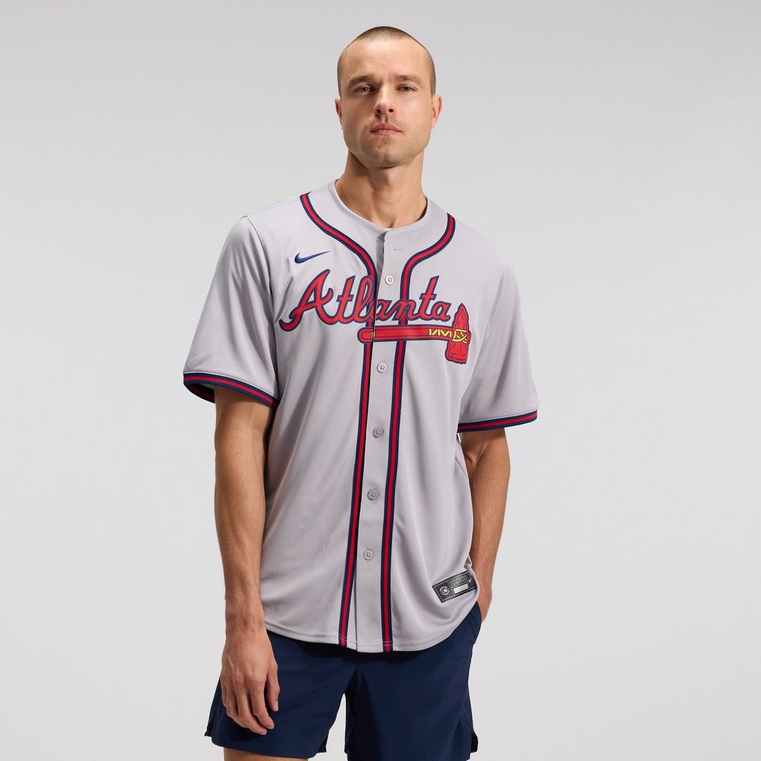 Atlanta Braves Ozzie Albies Road Limited Jersey (Gray)