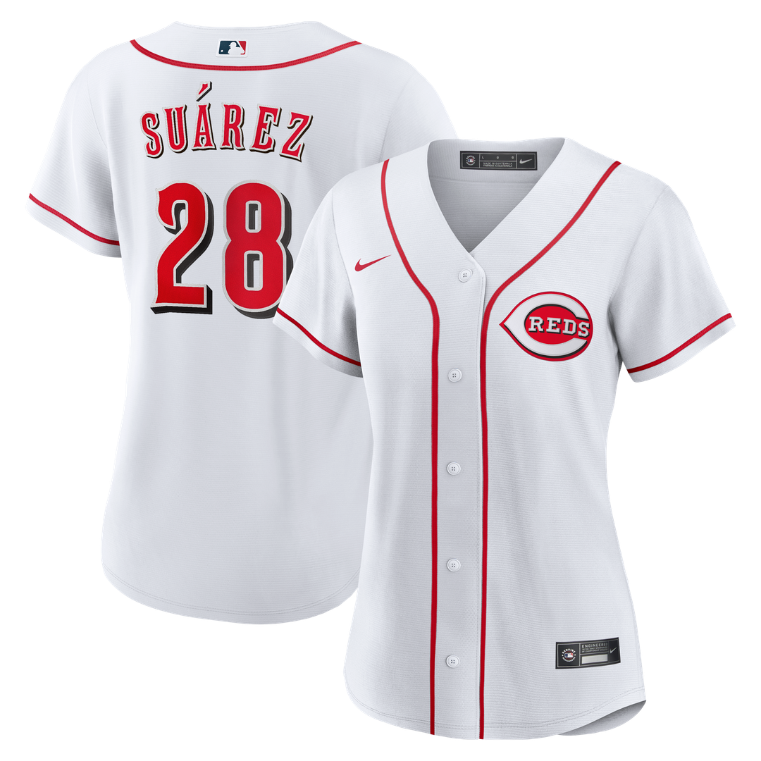 Cincinnati Reds Eugenio Suárez Women's Home Replica Jersey (White)