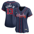 Atlanta Braves Ronald Acuña Jr. Women's Alternate Limited Jersey (Navy)