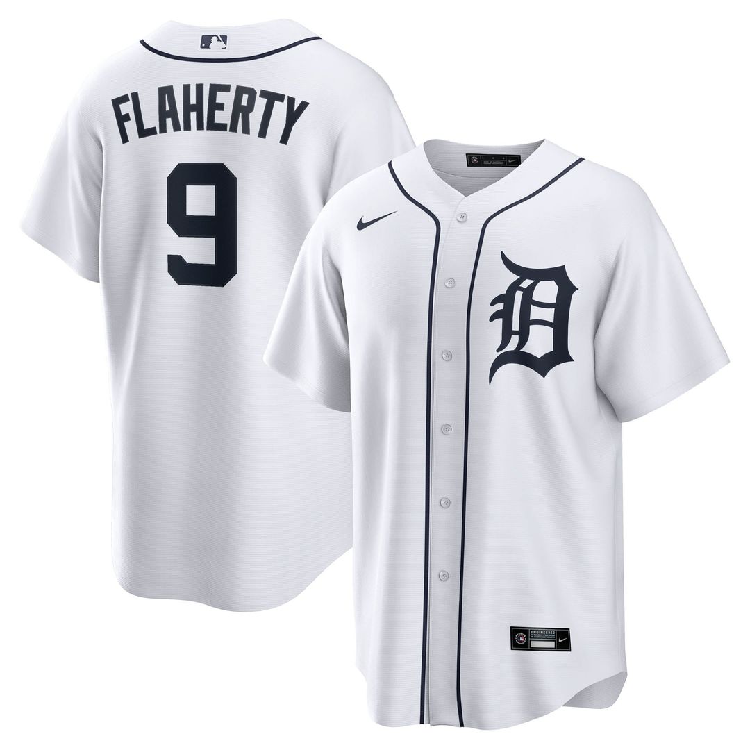 Detroit Tigers Jack Flaherty Home Replica Jersey (White)