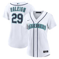 Seattle Mariners Cal Raleigh Women's Home Replica Jersey (White)