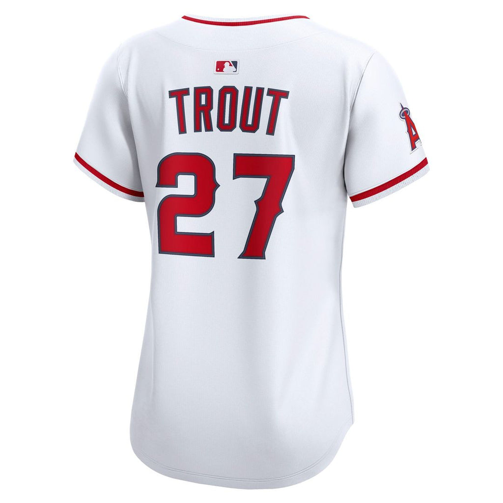 Los Angeles Angels Mike Trout Women's Home Limited Jersey (White)