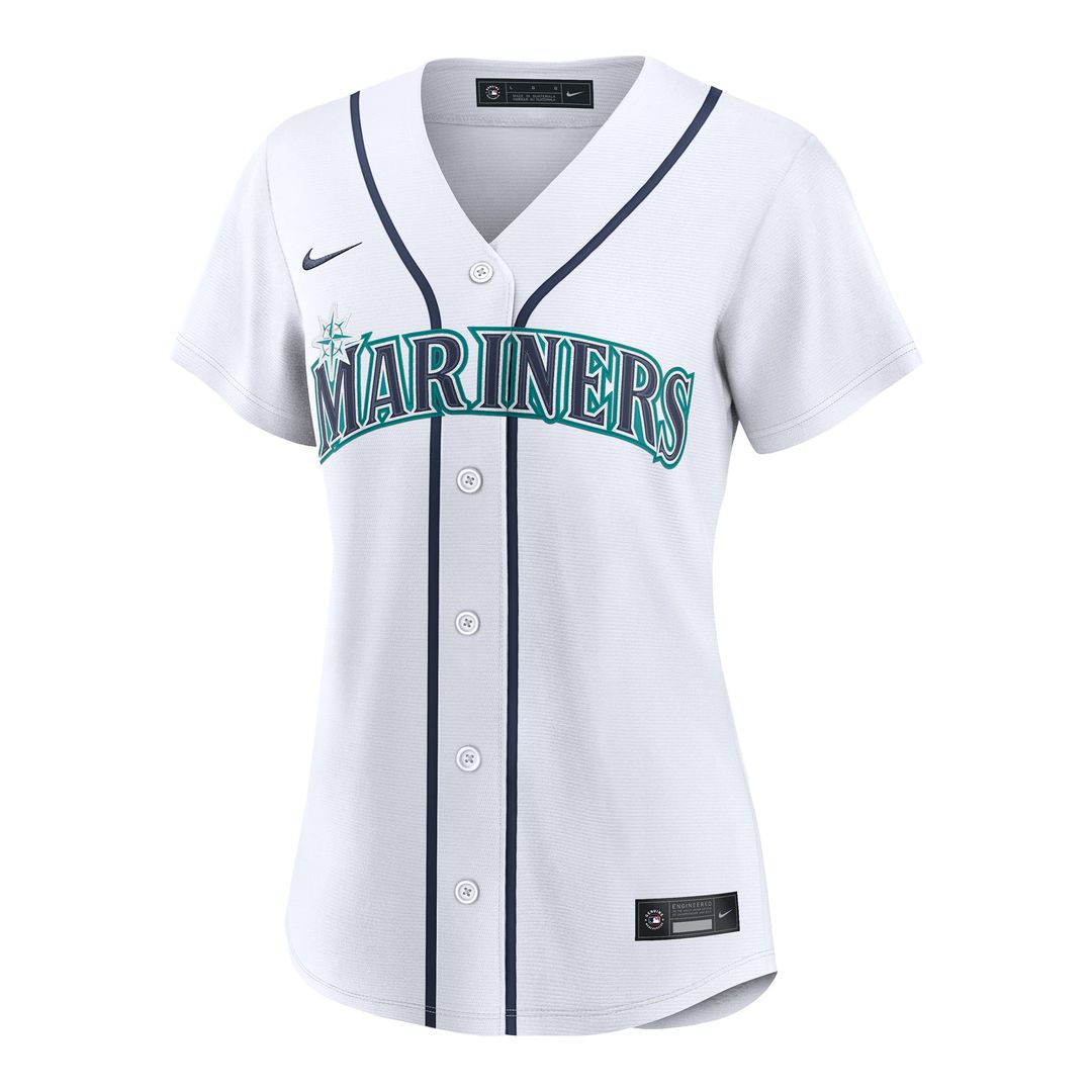 Seattle Mariners Bryce Miller Women's Home Replica Jersey (White)