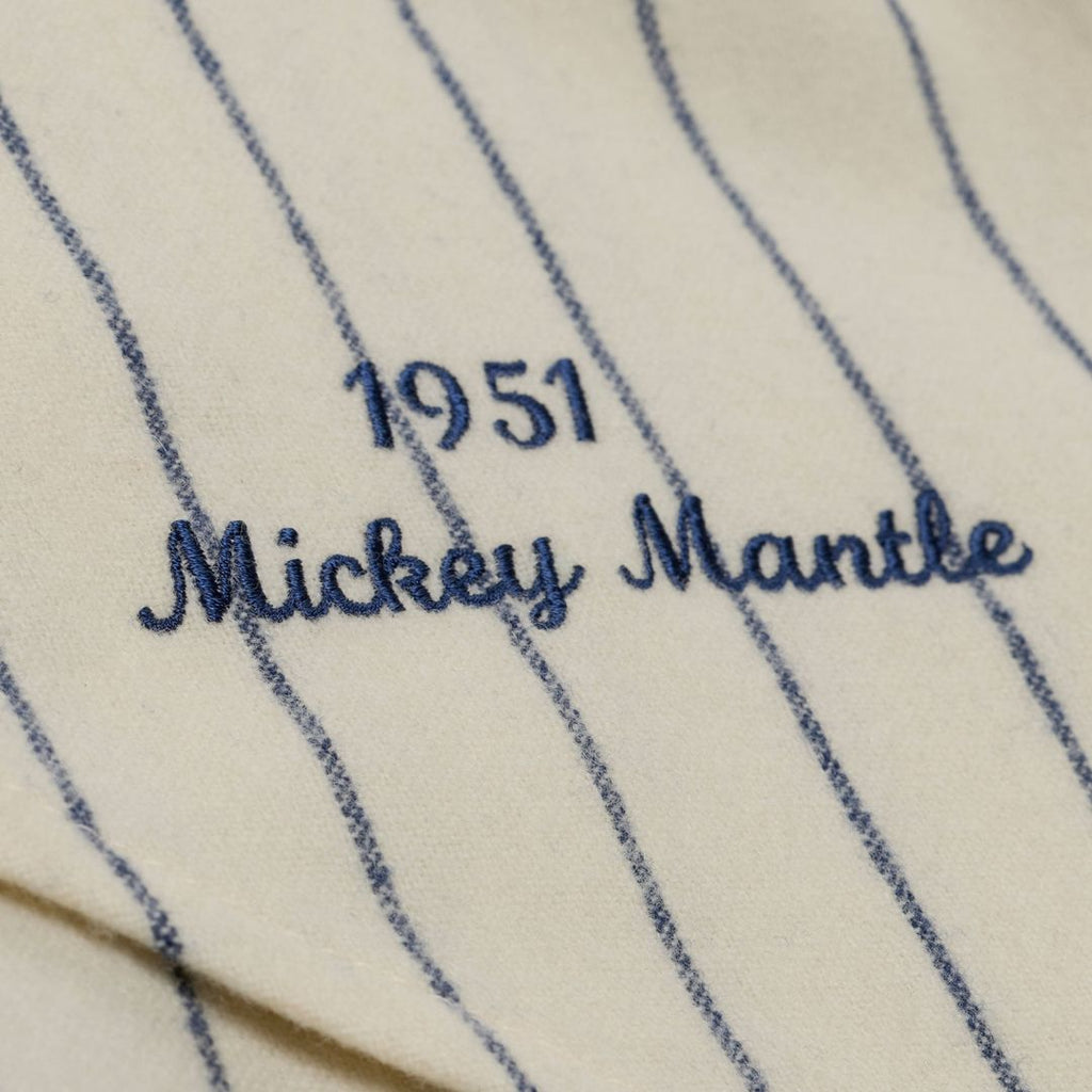 New York Yankees Mickey Mantle 1951 Cooperstown Authentic Jersey (Cream)