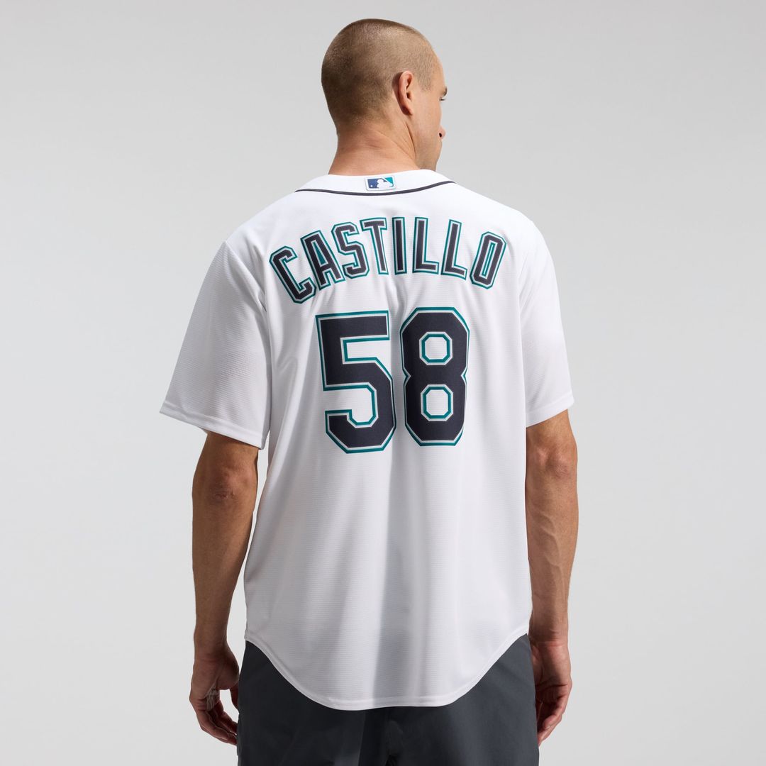 Seattle Mariners Luis Castillo Home Replica Jersey (White)