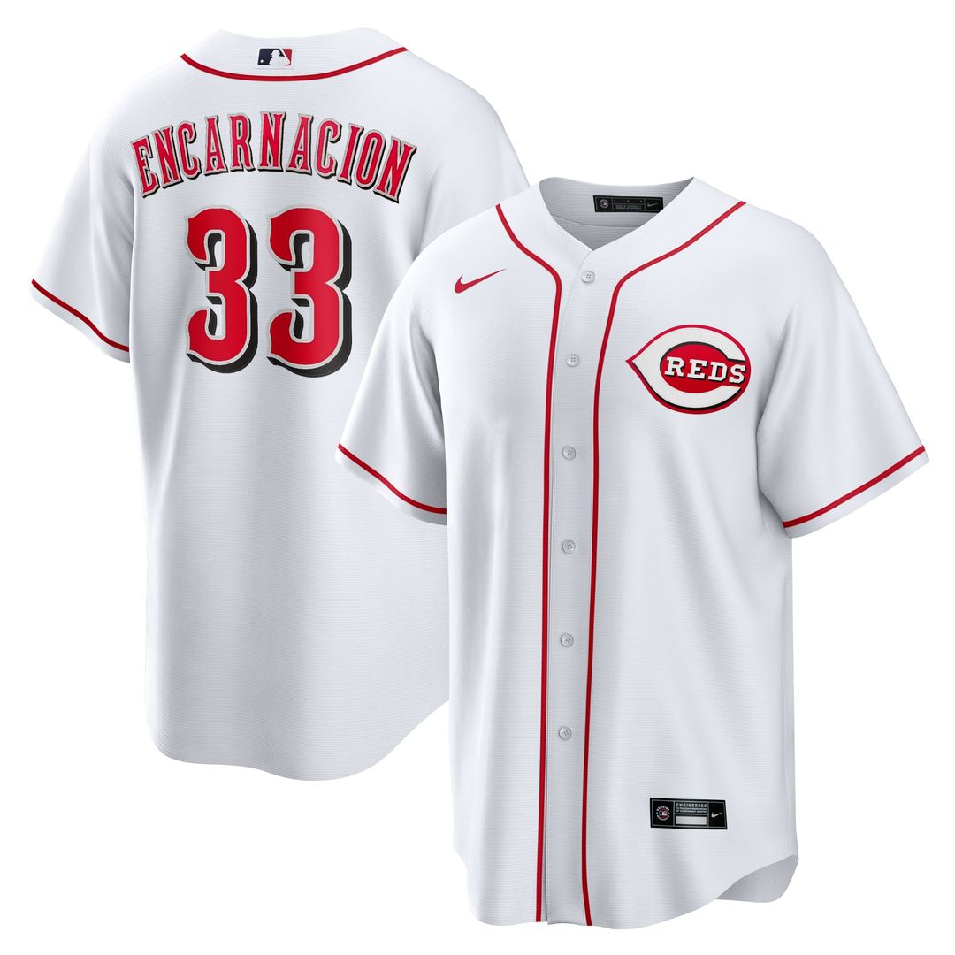 Cincinnati Reds Christian Encarnacion - Strand Home Replica Jersey (White)