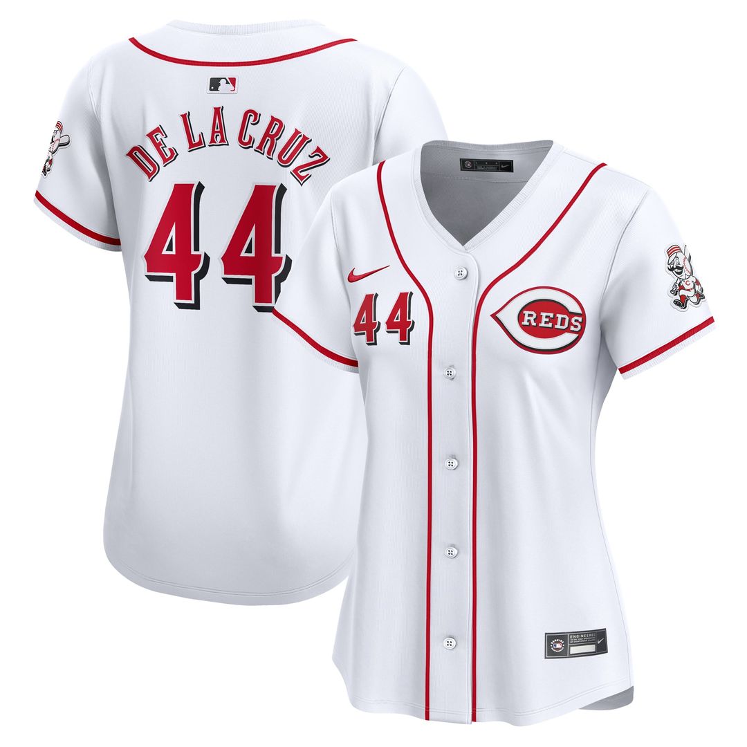 Cincinnati Reds Elly De La Cruz Women's Home Limited Jersey (White)