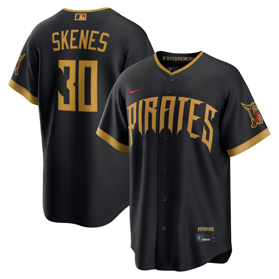 Pittsburgh Pirates Paul Skenes 2026 City Connect Stadium Jersey (Black)