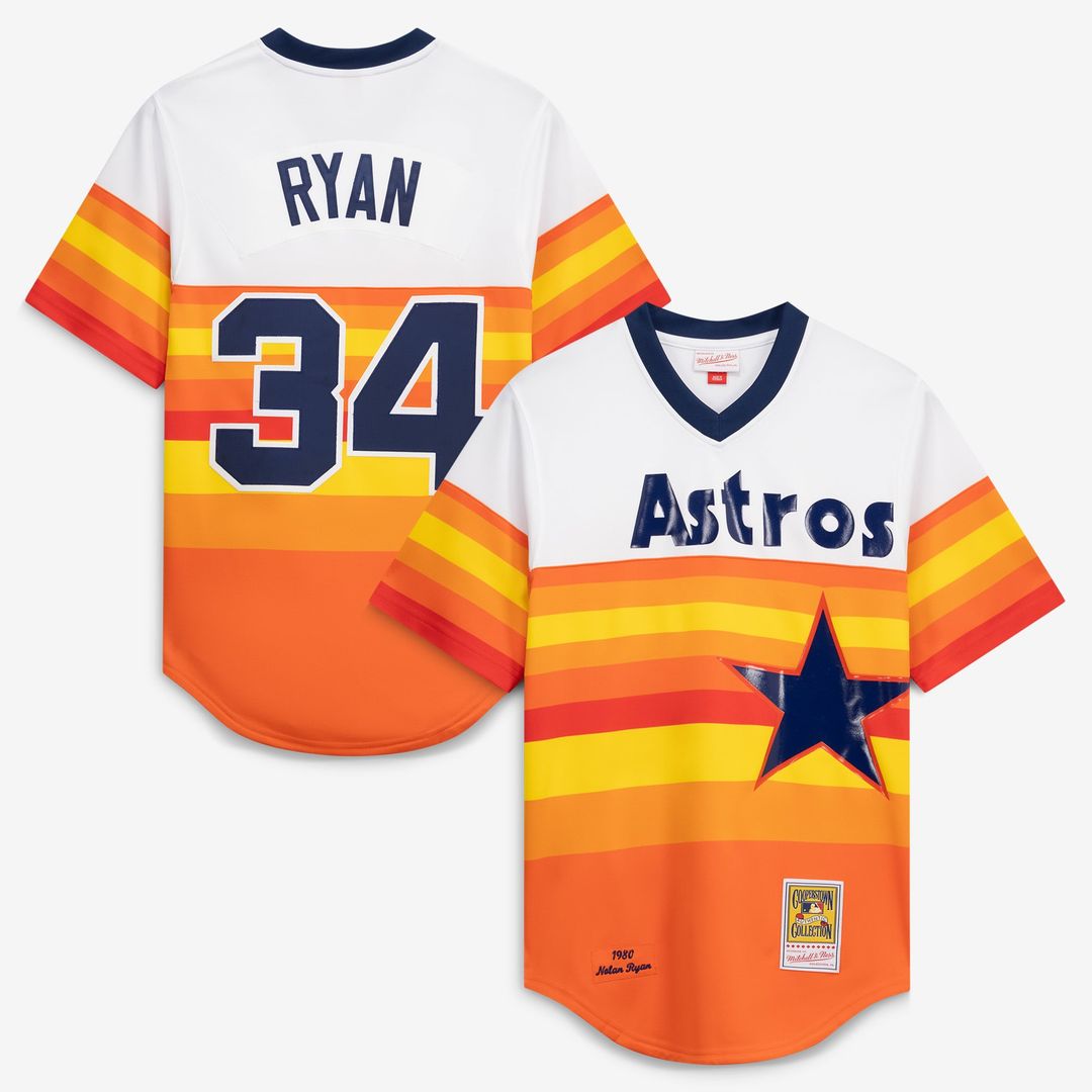 Houston Astros Nolan Ryan Throwback Authentic Jersey (White)