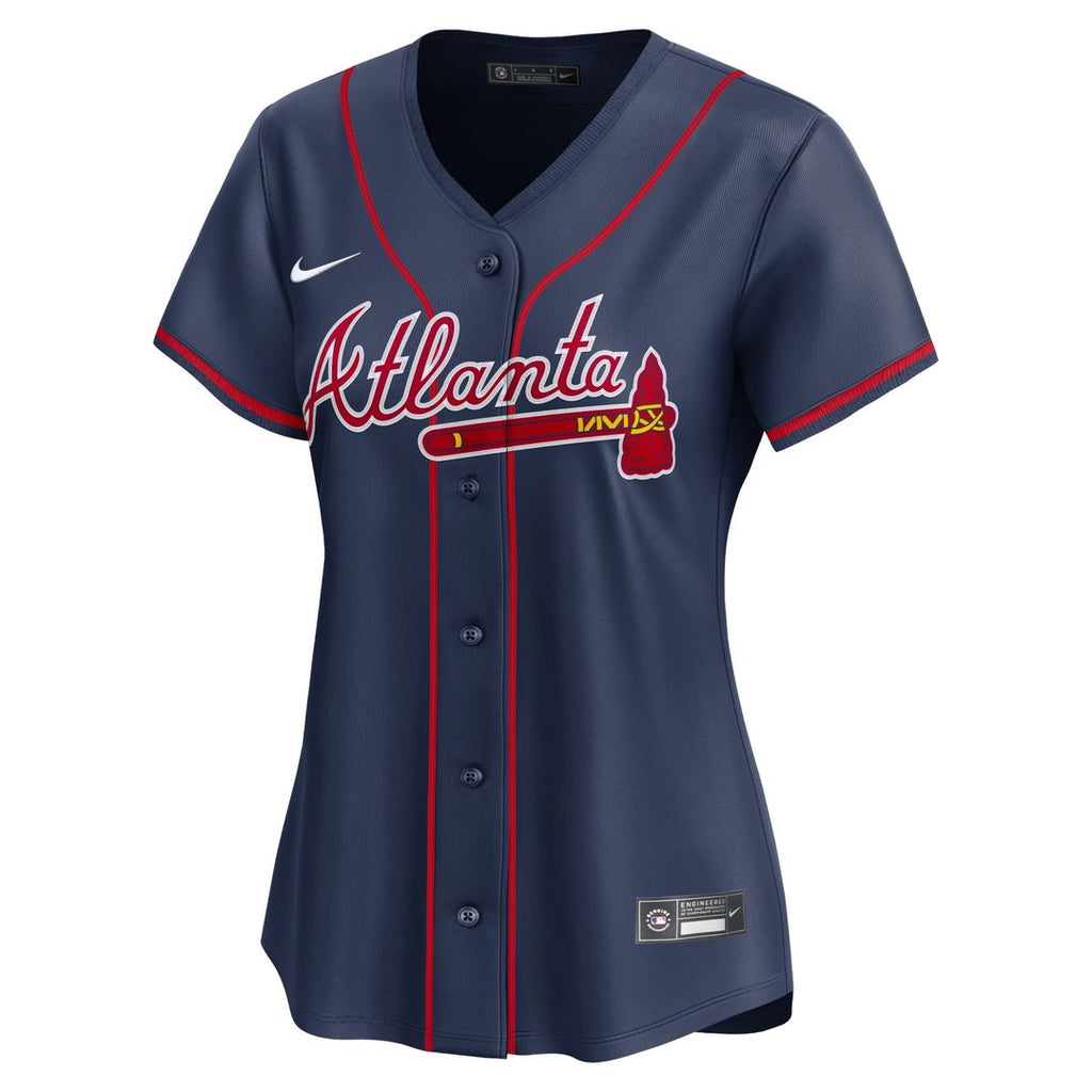 Atlanta Braves Ronald Acuña Jr. Women's Alternate Limited Jersey (Navy)
