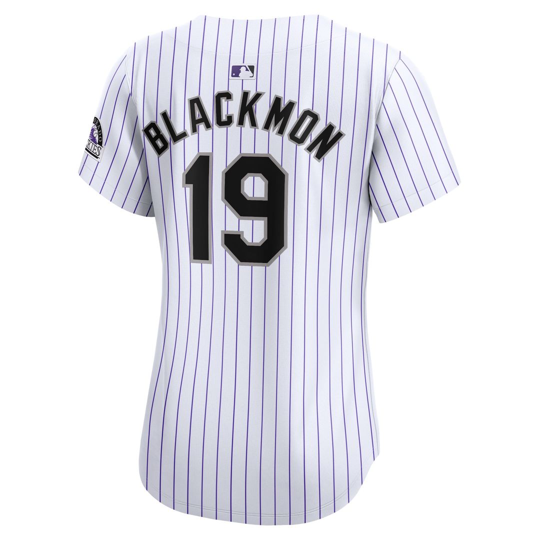 Colorado Rockies Charlie Blackmon Women's Home Limited Jersey (White)