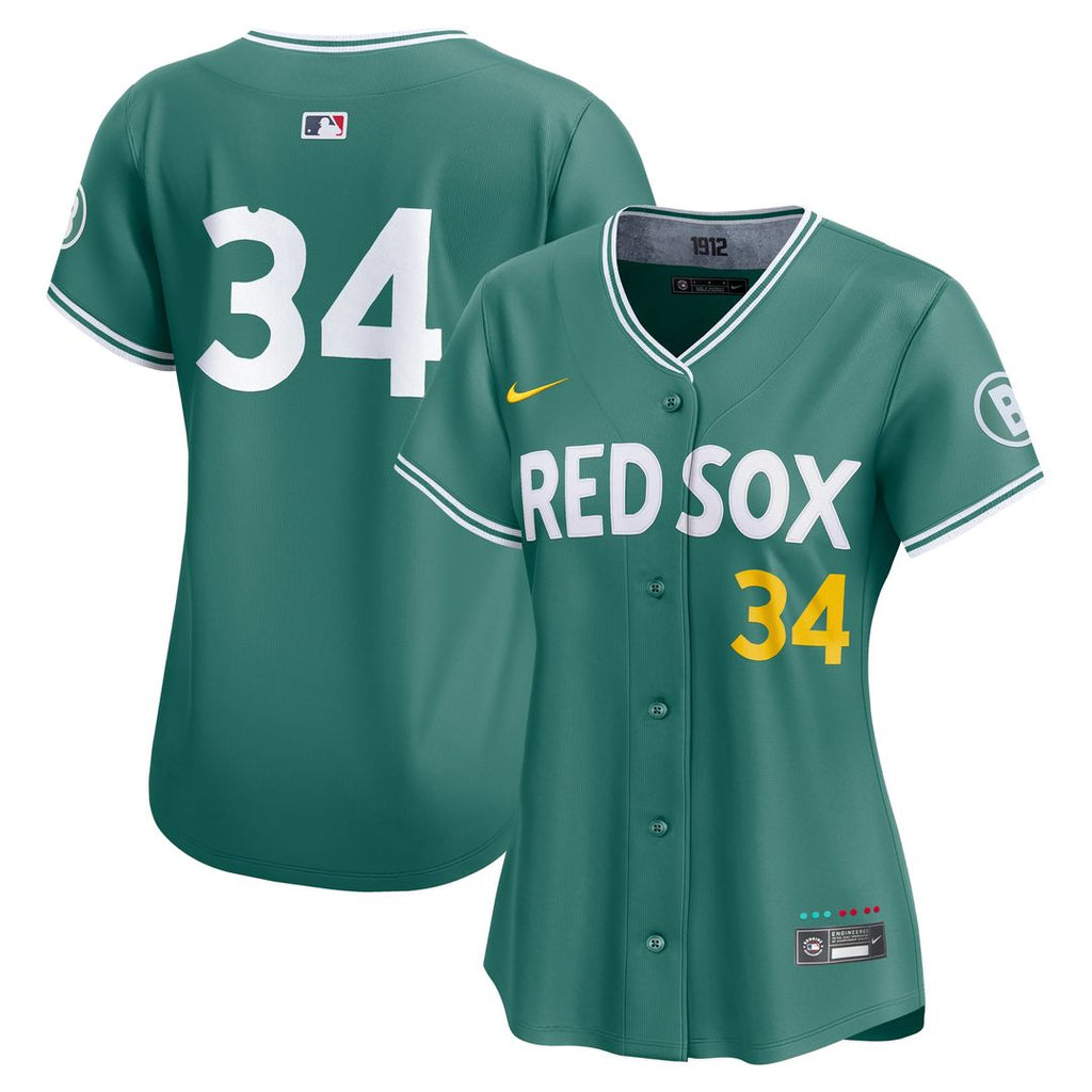 Boston Red Sox David Ortiz Women's 2025 City Connect Limited Retired Player Jersey (Green)