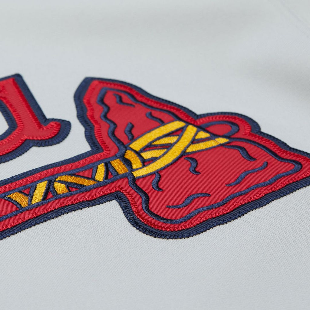 Atlanta Braves Chipper Jones 1995 Throwback Authentic Jersey (Gray)