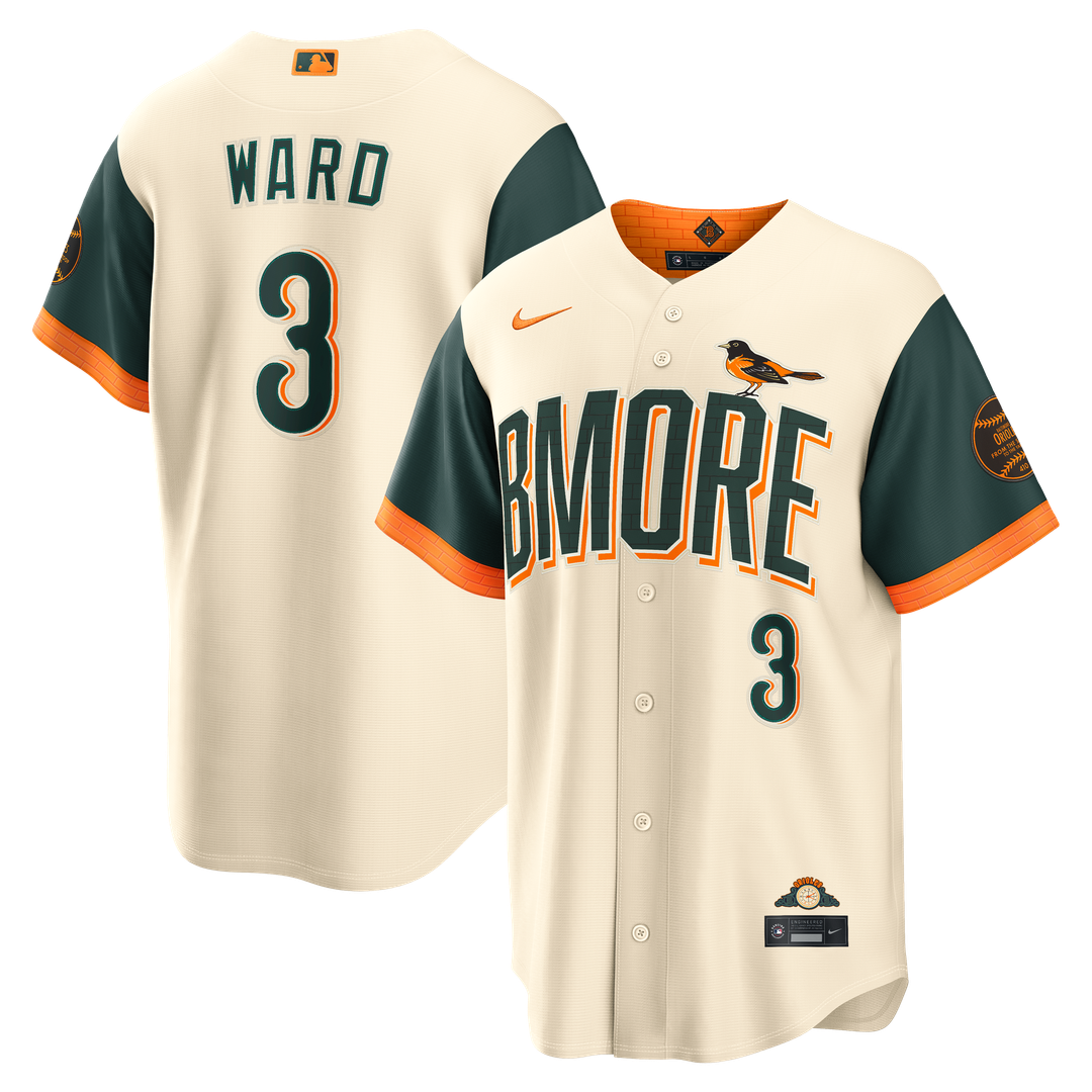 Baltimore Orioles Taylor Ward 2026 City Connect Stadium Jersey (Cream)