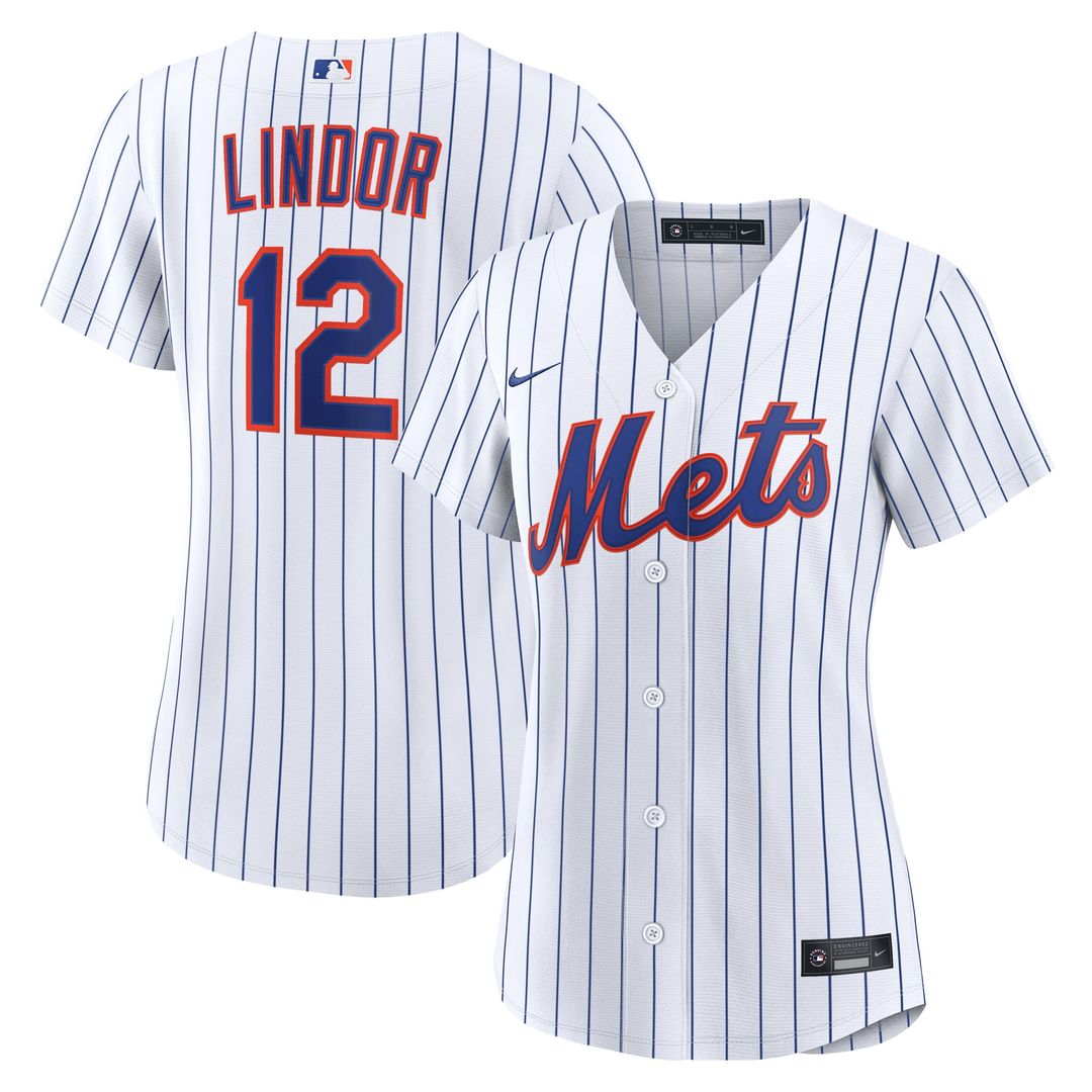 New York Mets Francisco Lindor Women's Home Replica Jersey (White)