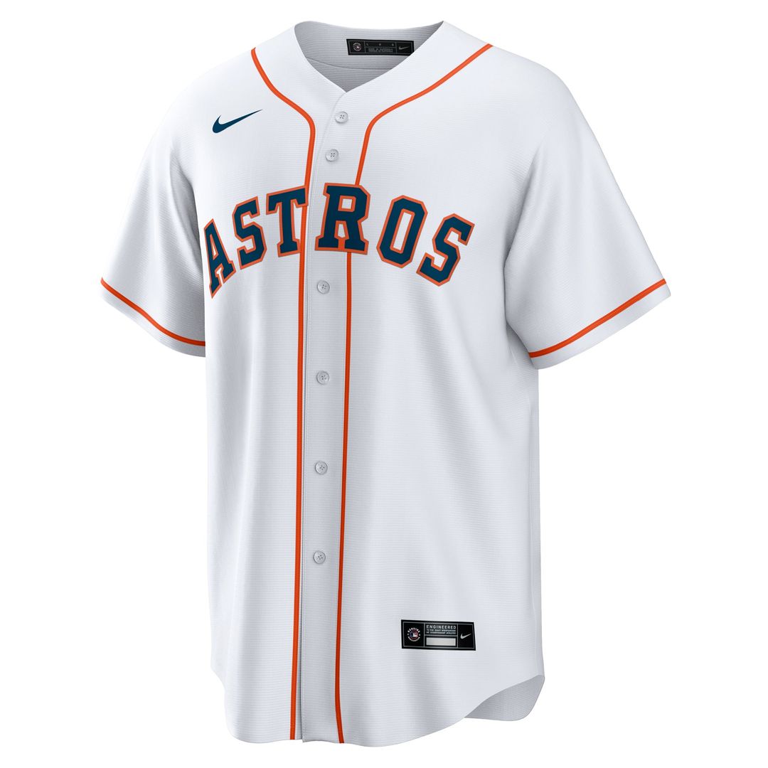 Houston Astros Cristian Javier Home Replica Jersey (White)