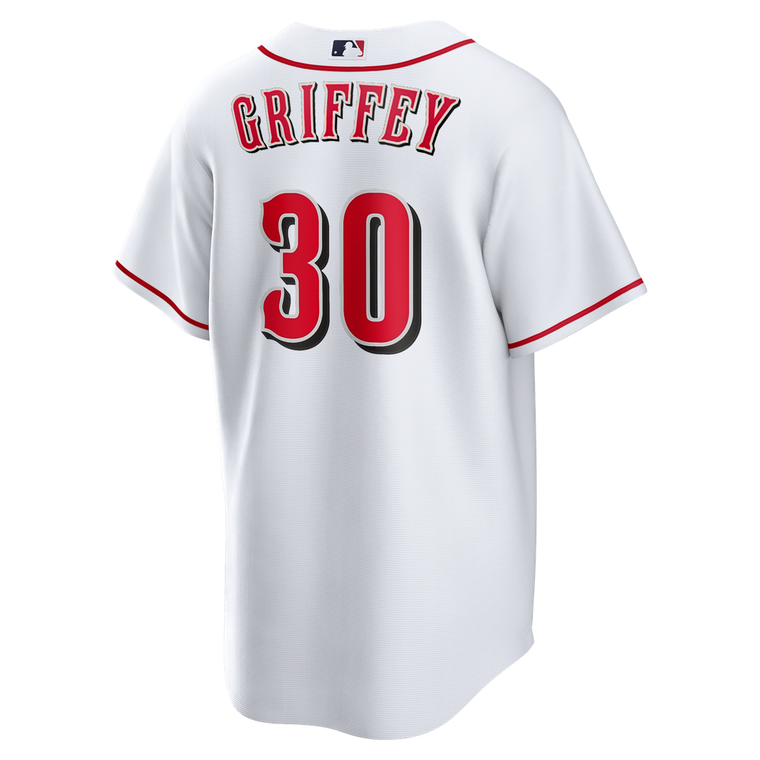 Cincinnati Reds Ken Griffey Jr. Home Retired Replica Jersey (White)