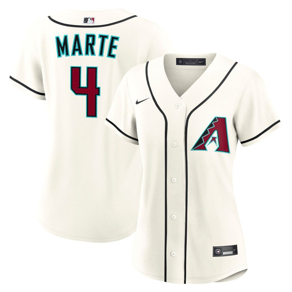 Arizona Diamondbacks Ketel Marte Women's Home Replica Jersey (Cream)