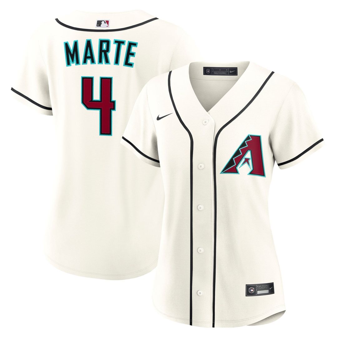 Arizona Diamondbacks Ketel Marte Women's Home Replica Jersey (Cream)