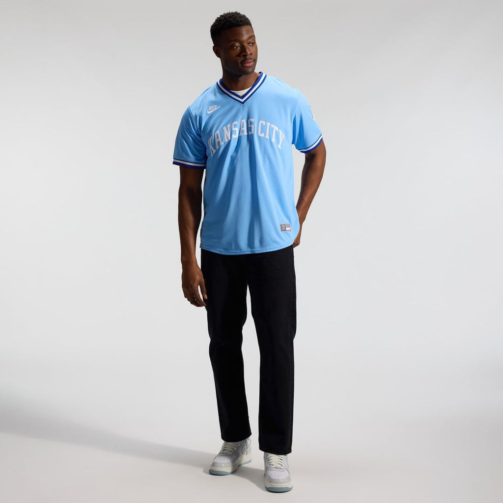 Kansas City Royals Bo Jackson Throwback Cooperstown Limited Jersey (Light Blue)