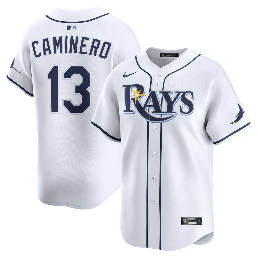 Tampa Bay Rays Junior Caminero Home Limited Jersey (White)