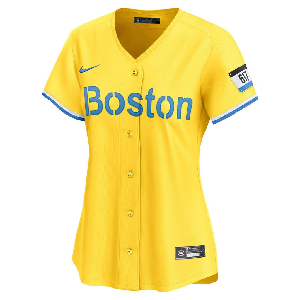 Boston Red Sox David Ortiz Women's City Connect Retired Player Jersey (Gold)