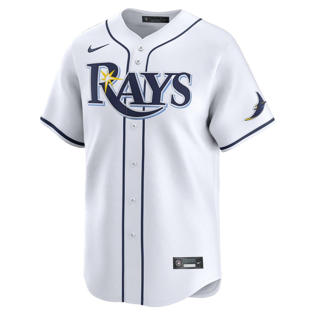 Tampa Bay Rays Junior Caminero Youth Home Limited Jersey (White)