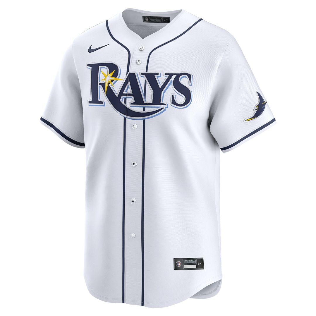 Tampa Bay Rays Junior Caminero Youth Home Limited Jersey (White)