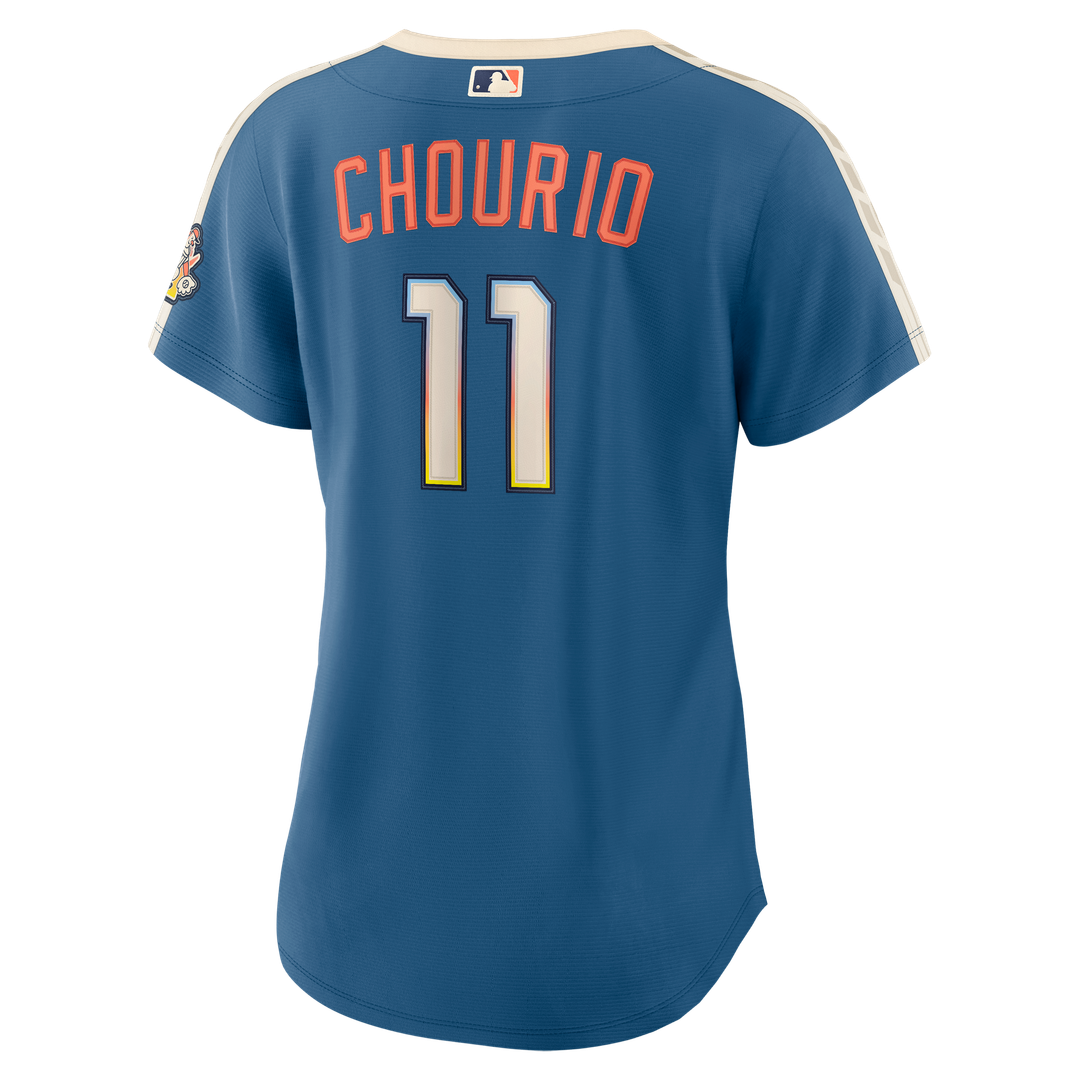 Milwaukee Brewers Jackson Chourio Women's 2026 City Connect Stadium Jersey (Mineral Blue)