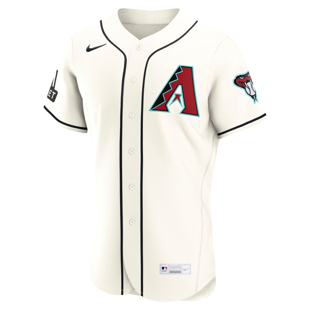 Arizona Diamondbacks Home Sponsor Patch Authentic Jersey (Cream)