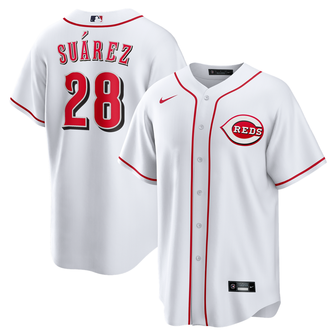 Cincinnati Reds Eugenio Suárez Home Replica Jersey (White)