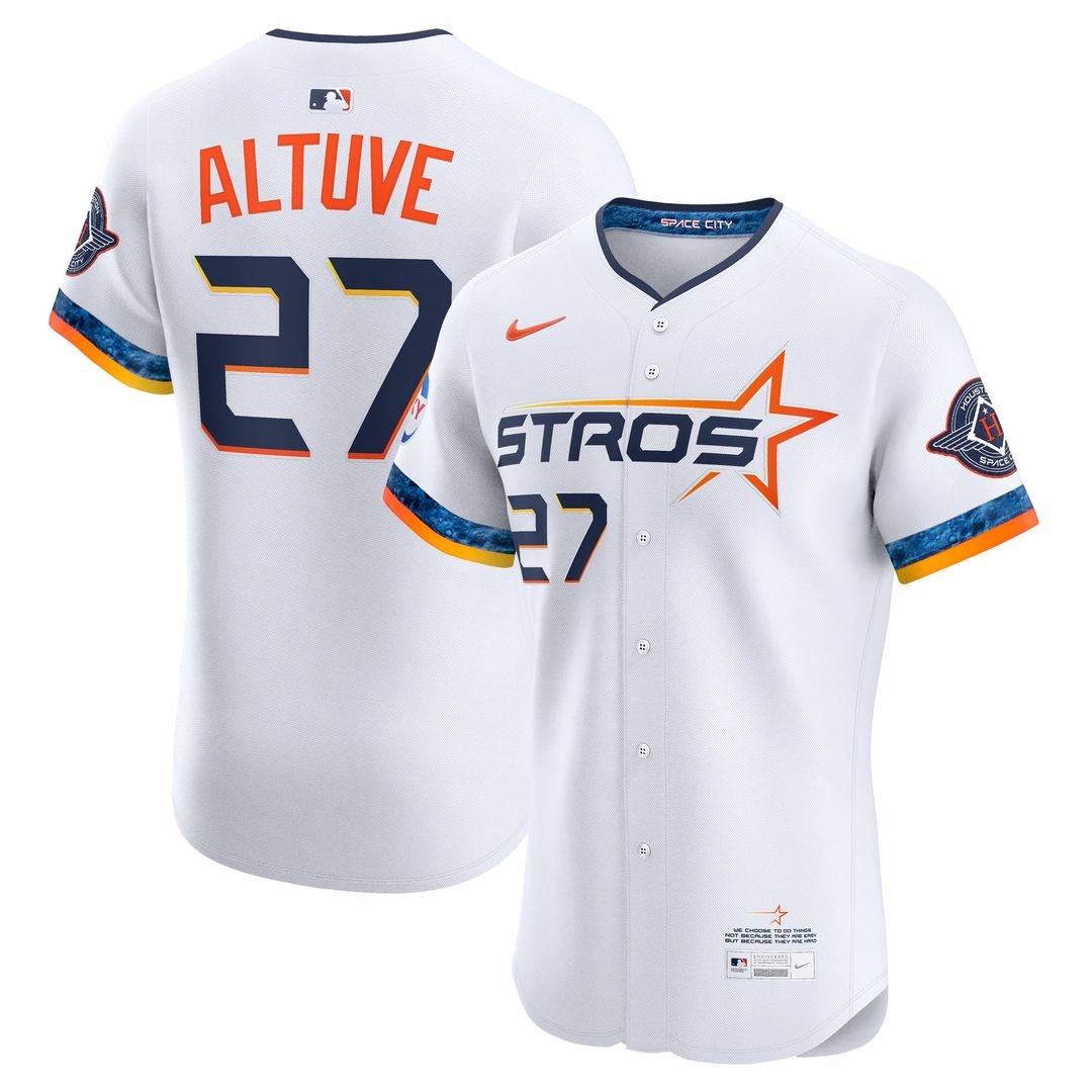 Houston Astros Jose Altuve 2025 City Connect Elite Jersey (White)