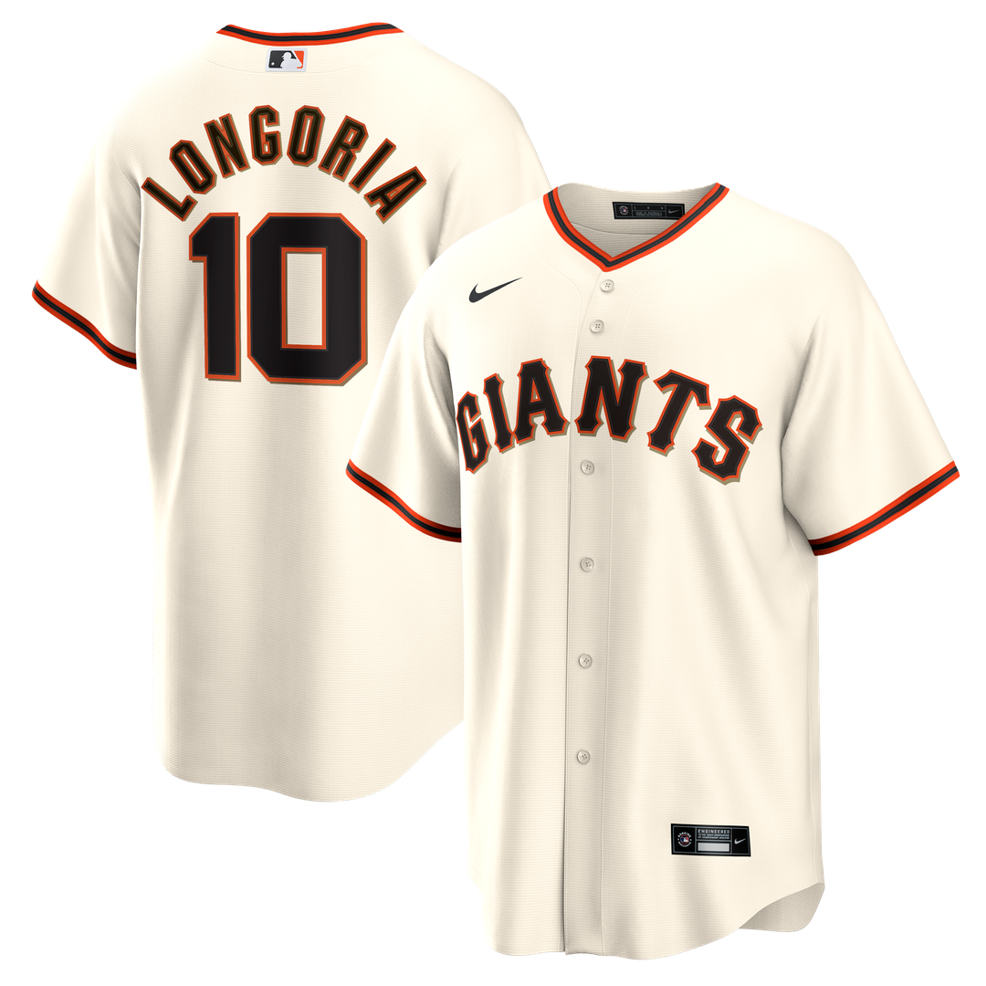 San Francisco Giants Evan Longoria Home Retired Replica Jersey (Cream)