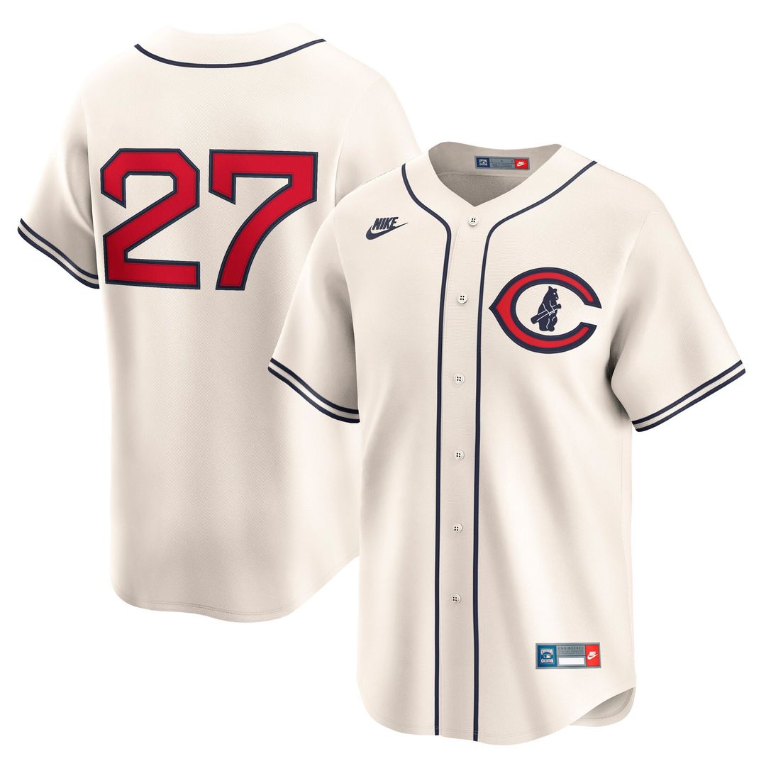 Chicago Cubs Seiya Suzuki Throwback Cooperstown Limited Jersey (Cream)
