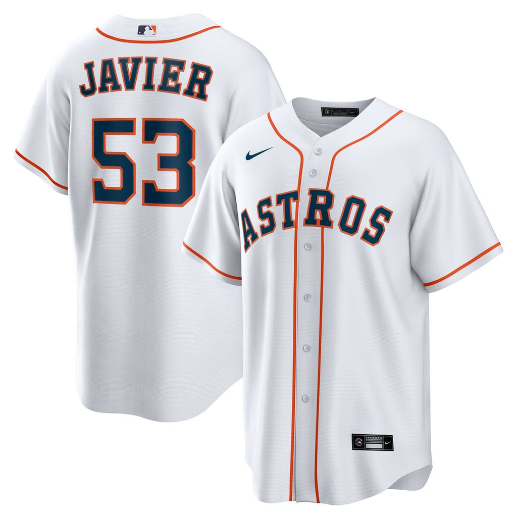 Houston Astros Cristian Javier Home Replica Jersey (White)