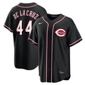 Cincinnati Reds Elly De La Cruz Fashion Replica Black Out Jersey