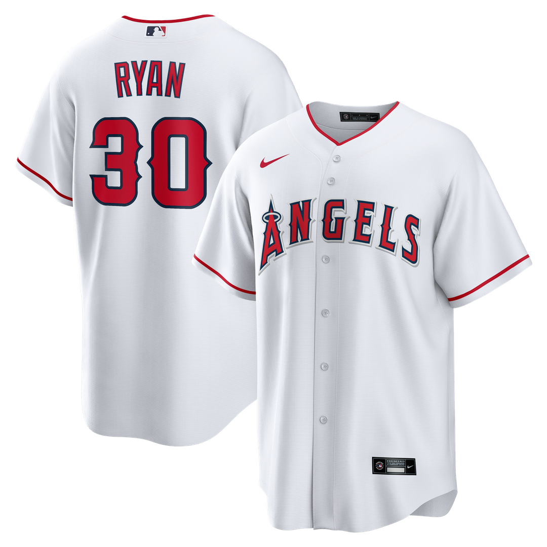 Los Angeles Angels Nolan Ryan Home Retired Replica Jersey (White)