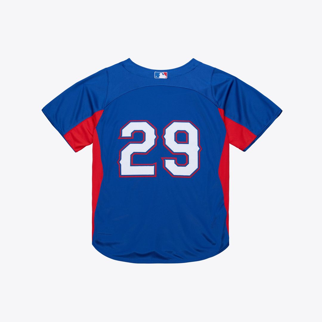 Texas Rangers Adrian Beltre Cooperstown Mesh Batting Practice Button-Up Jersey (Royal)