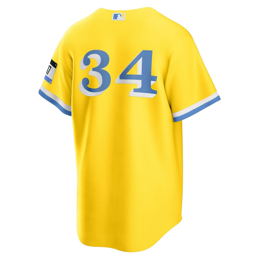 Boston Red Sox David Ortiz Retired Player City Connect Replica Jersey (Gold)
