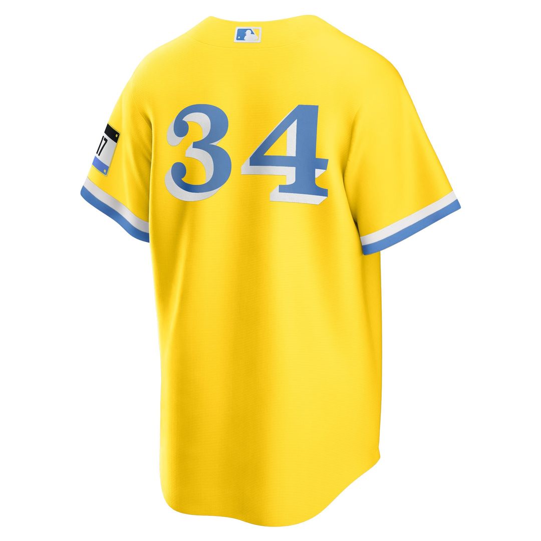 Boston Red Sox David Ortiz Retired Player City Connect Replica Jersey (Gold)