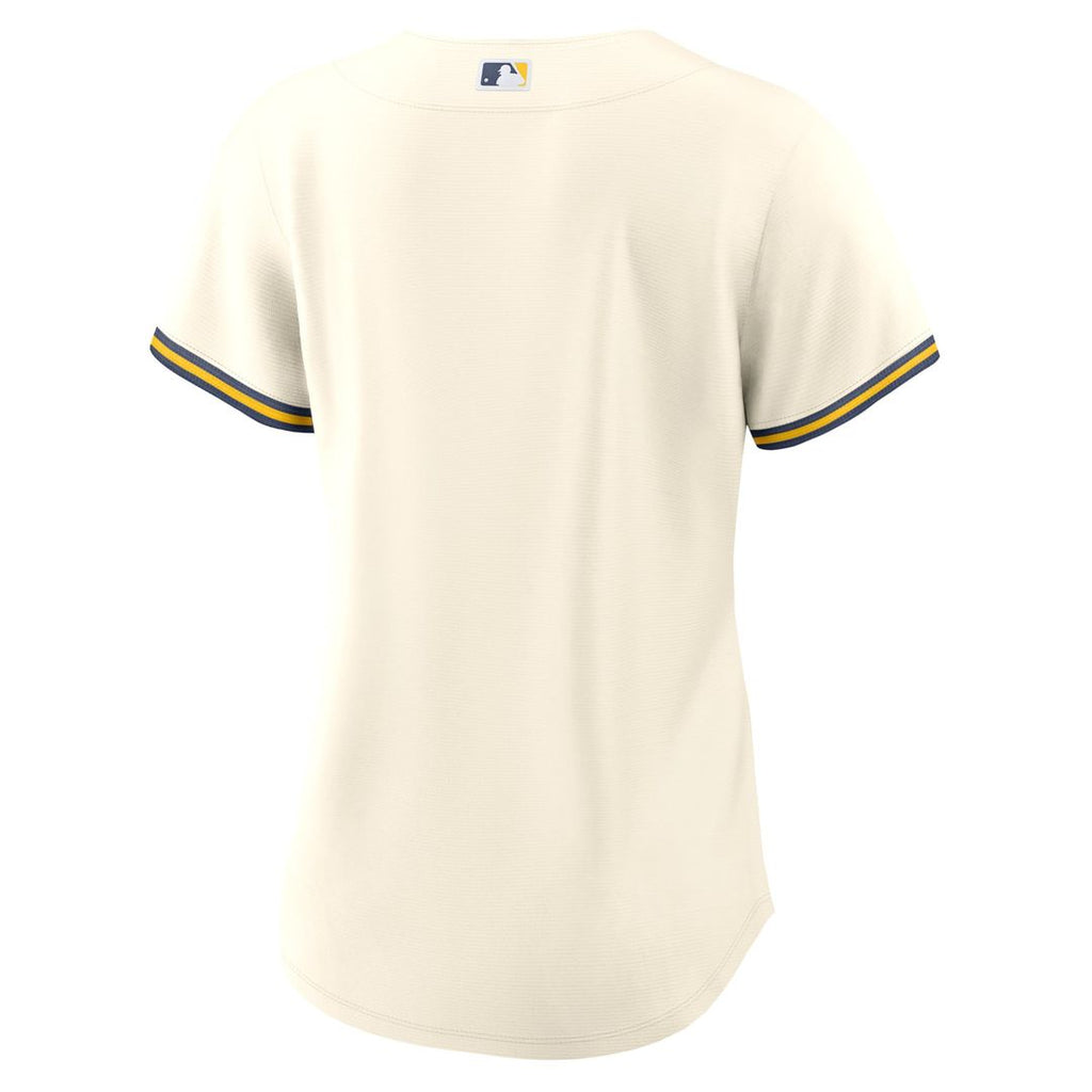 Milwaukee Brewers Women's Home Replica Team Jersey (Cream)
