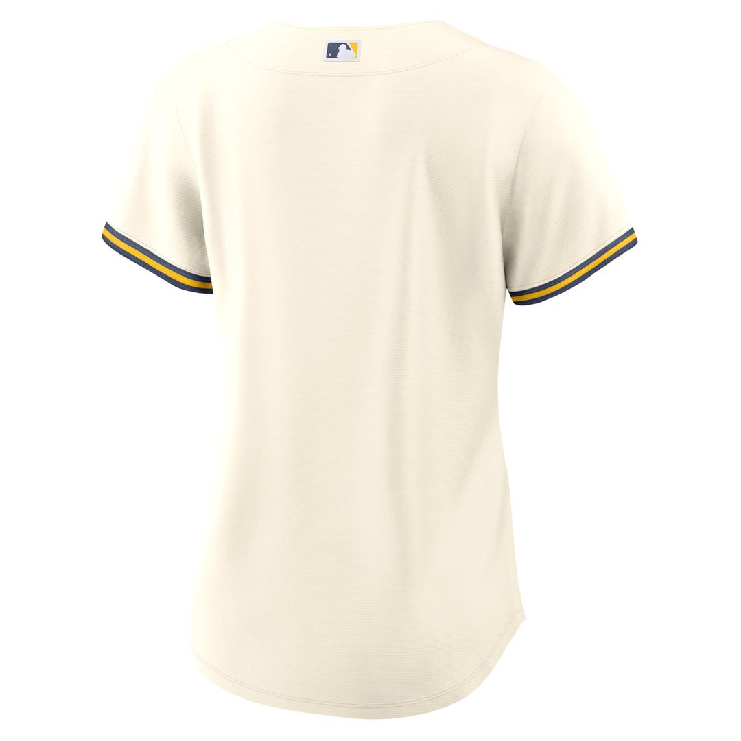 Milwaukee Brewers Women's Home Replica Team Jersey (Cream)