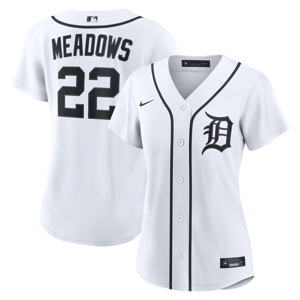 Detroit Tigers Parker Meadows Women's Home Replica Jersey (White)