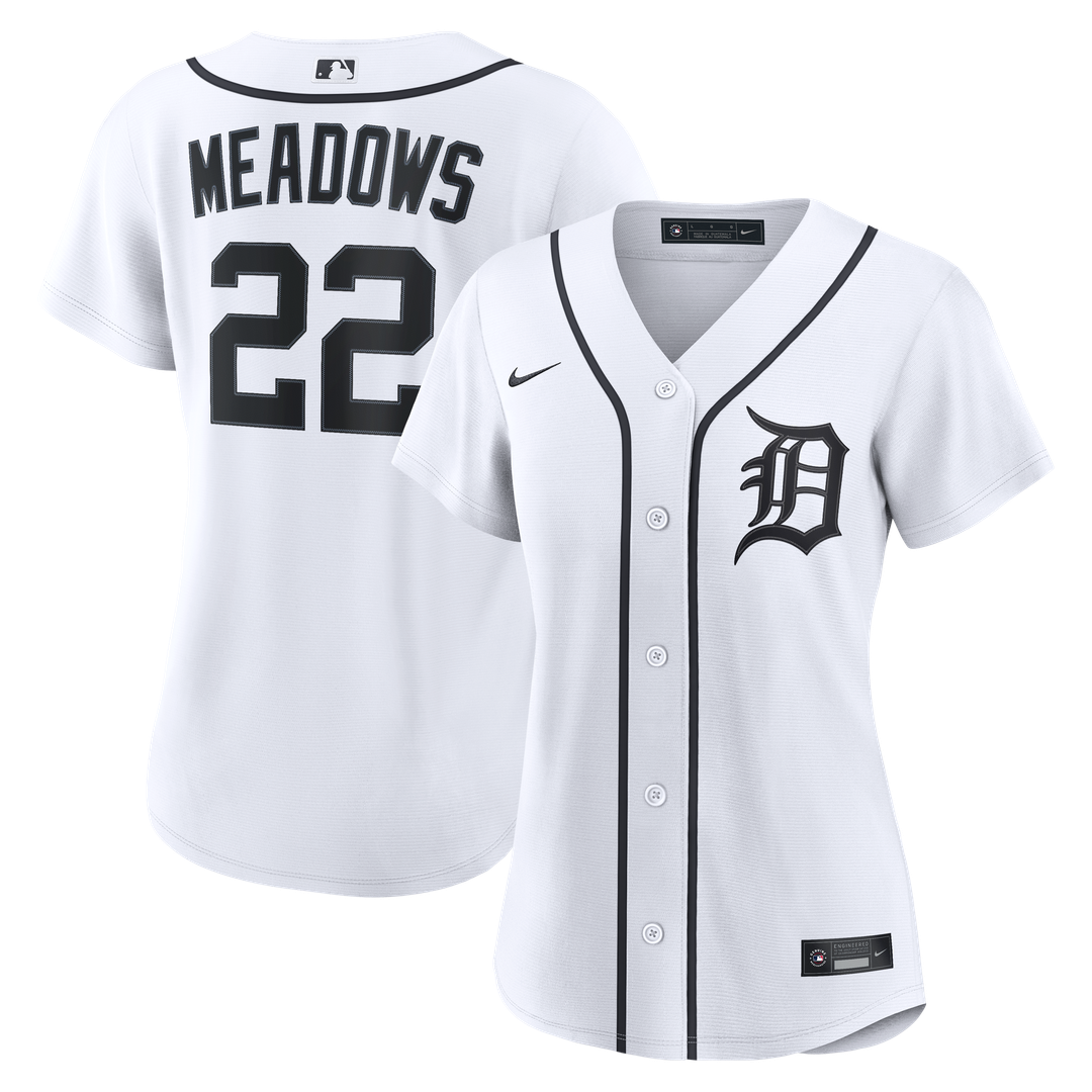 Detroit Tigers Parker Meadows Women's Home Replica Jersey (White)