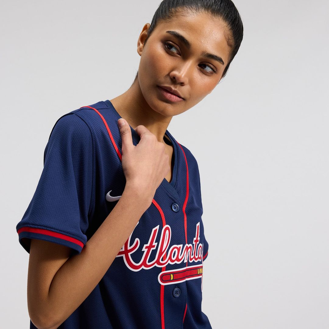 Atlanta Braves Ronald Acuña Jr. Women's Alternate Limited Jersey (Navy)