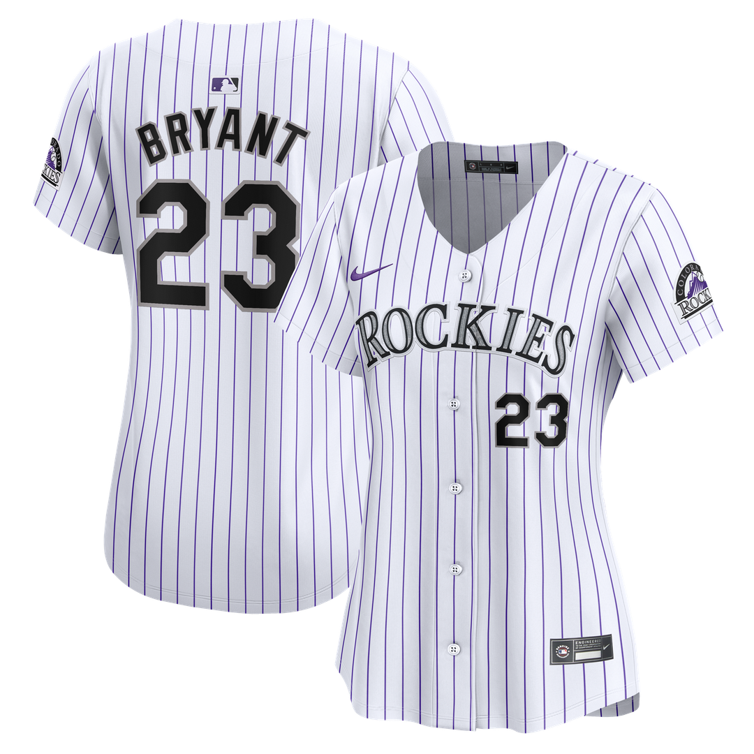 Colorado Rockies Kris Bryant Women's Home Limited Jersey (White)
