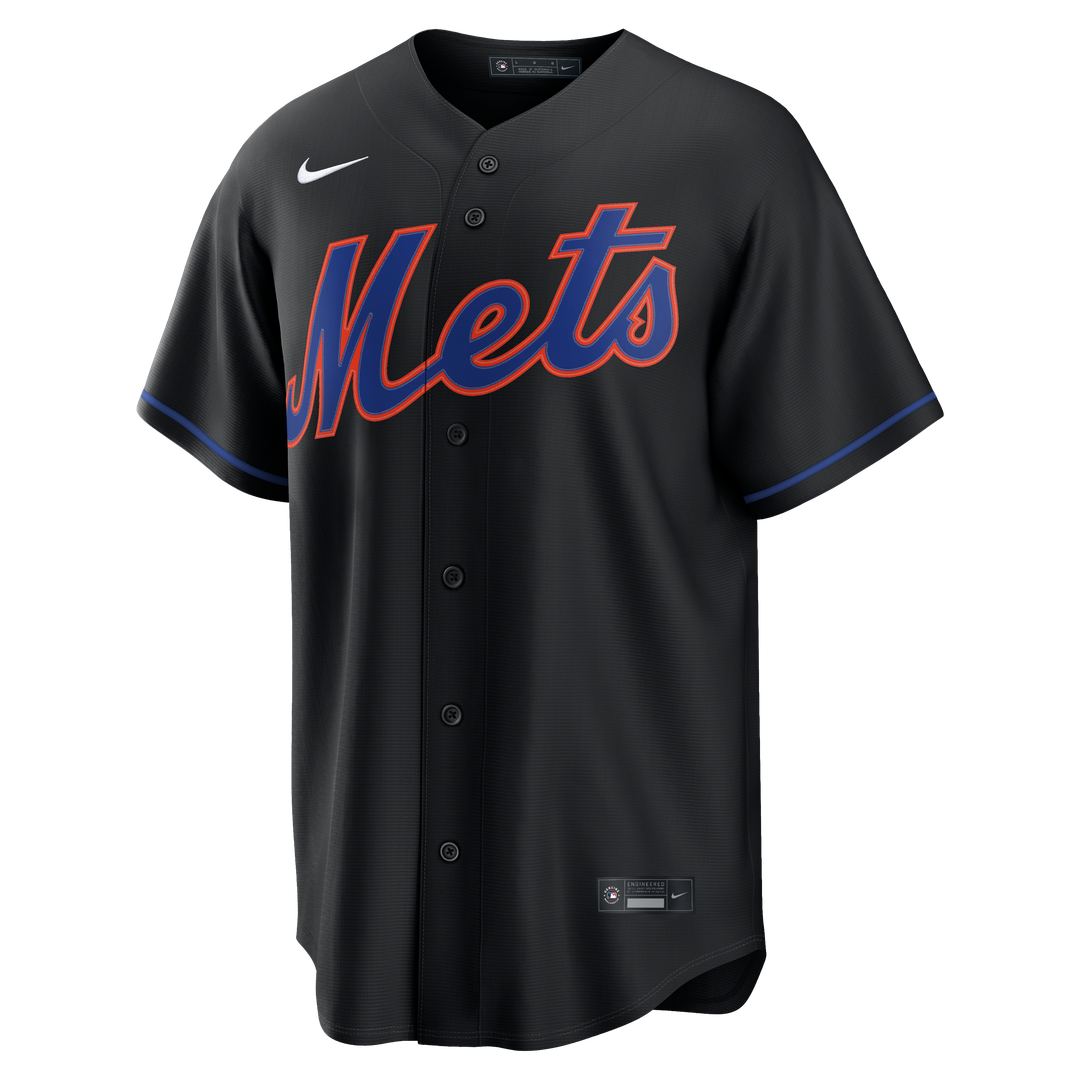 New York Mets Francisco Lindor Alternate Replica Jersey (Black)