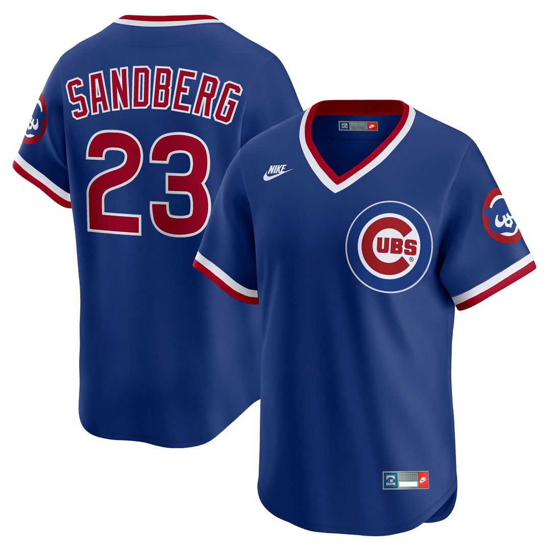 Chicago Cubs Ryne Sandberg Throwback Cooperstown Limited Jersey (Royal)