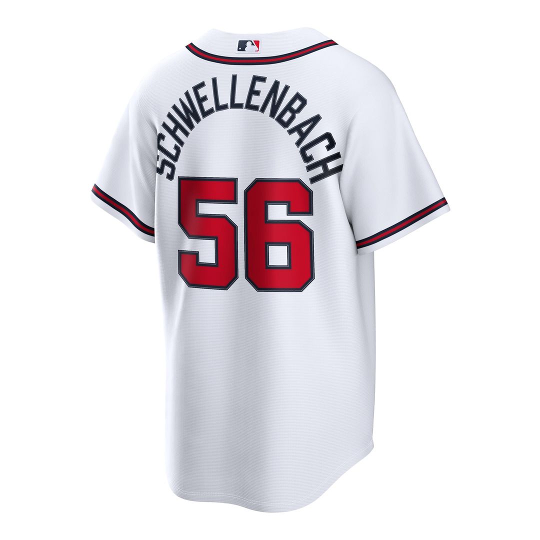 Atlanta Braves Spencer Schwellenbach Home Replica Jersey (White)